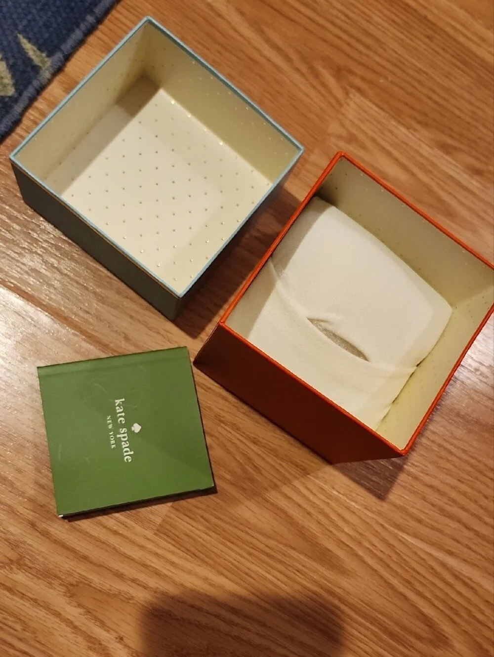 kate spade Light Blue Top with Orange  Base Watch Gift Box